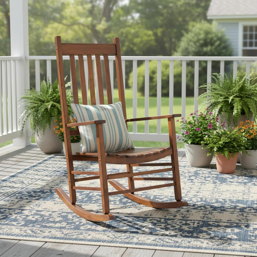 Shine Company Vermont Porch Rocker – Oak